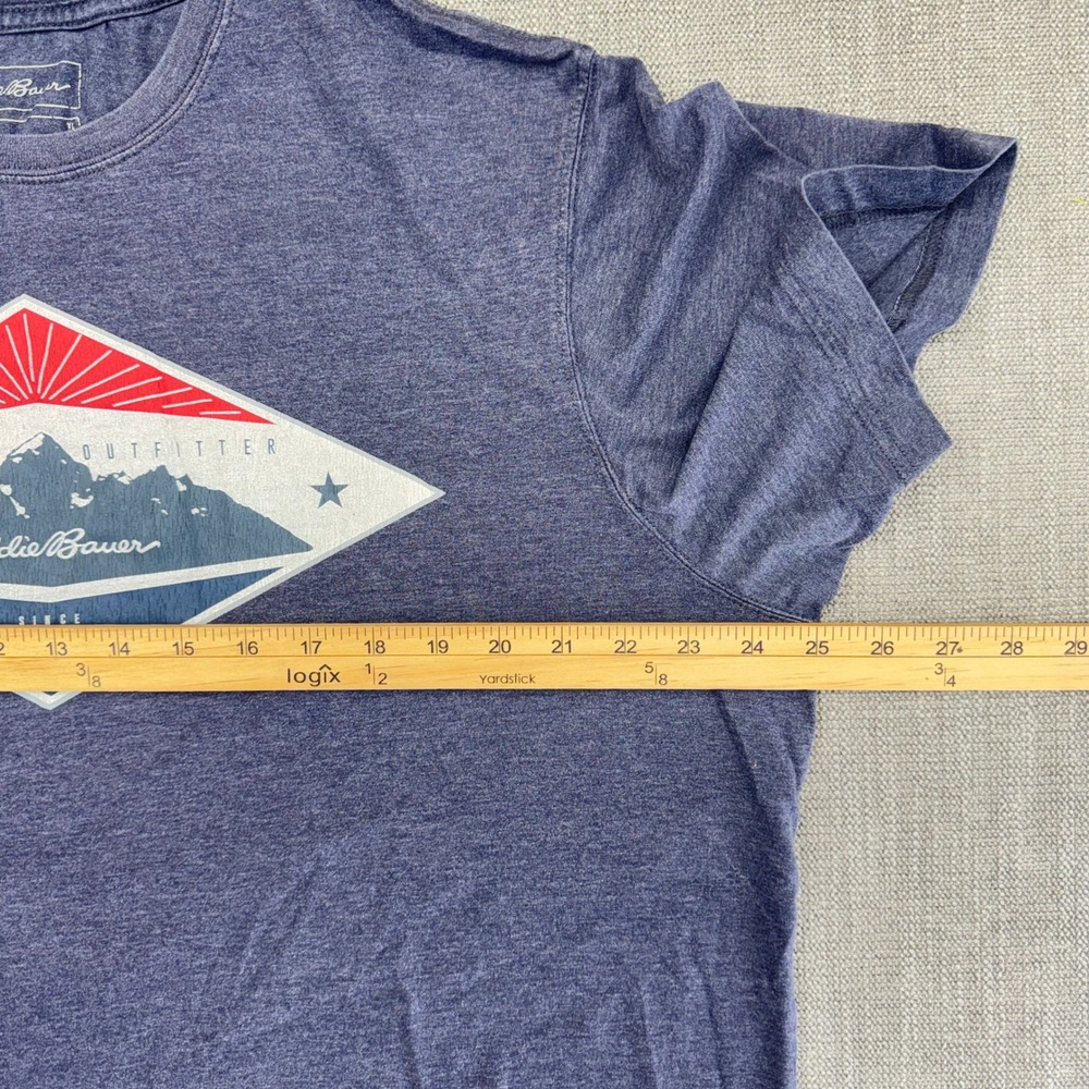 Eddie Bauer Mens XL Mountain Graphic Tee Expedition Outfitters Outdoor Shirt - Picture 7 of 12